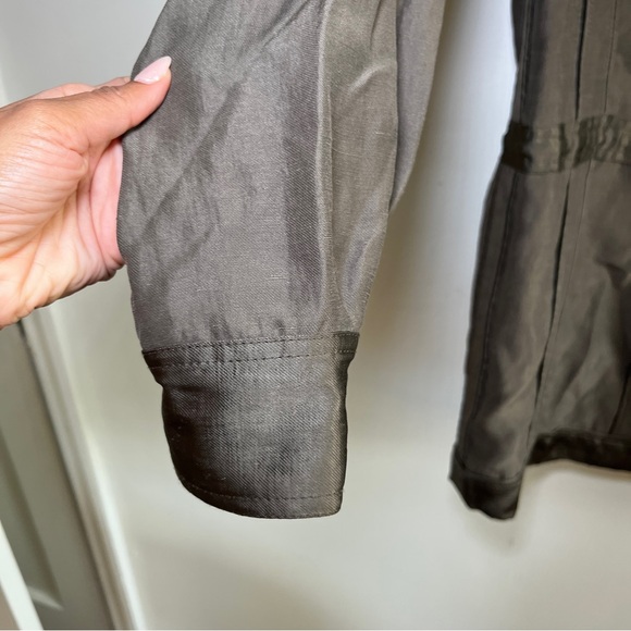 Alexander Wang Size 2 Full Zip Hooded Oversized Dress Green - Picture 12 of 16